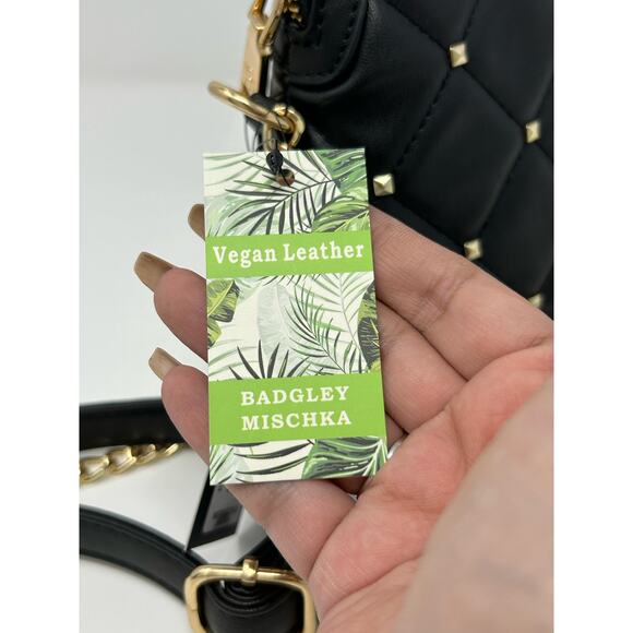 NWT Badgley Mishka Crossbody Dome with Quilting and Studs - Picture 4 of 14